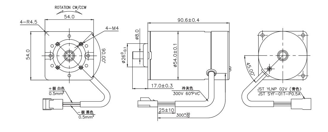 OT-RK-3632PH-4030-105.5有刷电机_按摩器电机_娃娃机马达_按摩椅电机(ji)-万至达电机